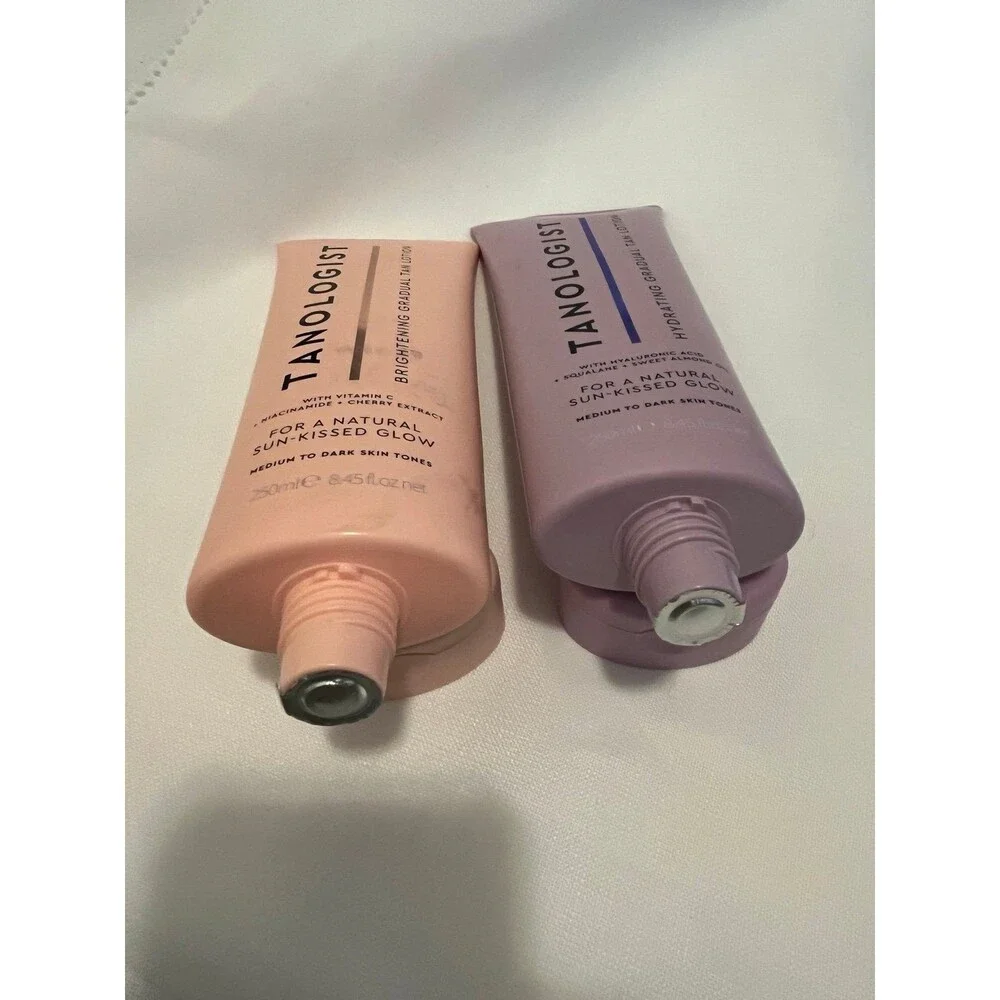 2 new tanologist tanning lotion brightening & hydrating gradual tan